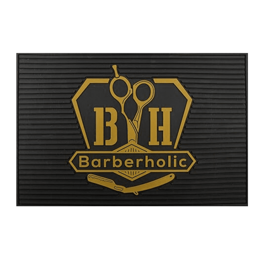 Alfombra Antideslizante BH Barberholic Organizador Estación Barbería | tiendadelbarbero.cl