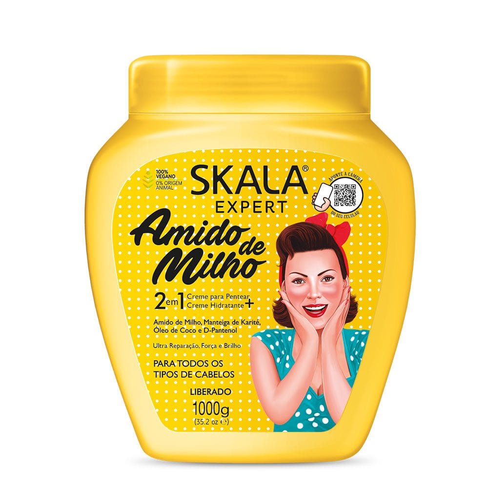 Crema Skala Almidón de Maíz 1kg - Nutrición Diaria sin Sulfatos
