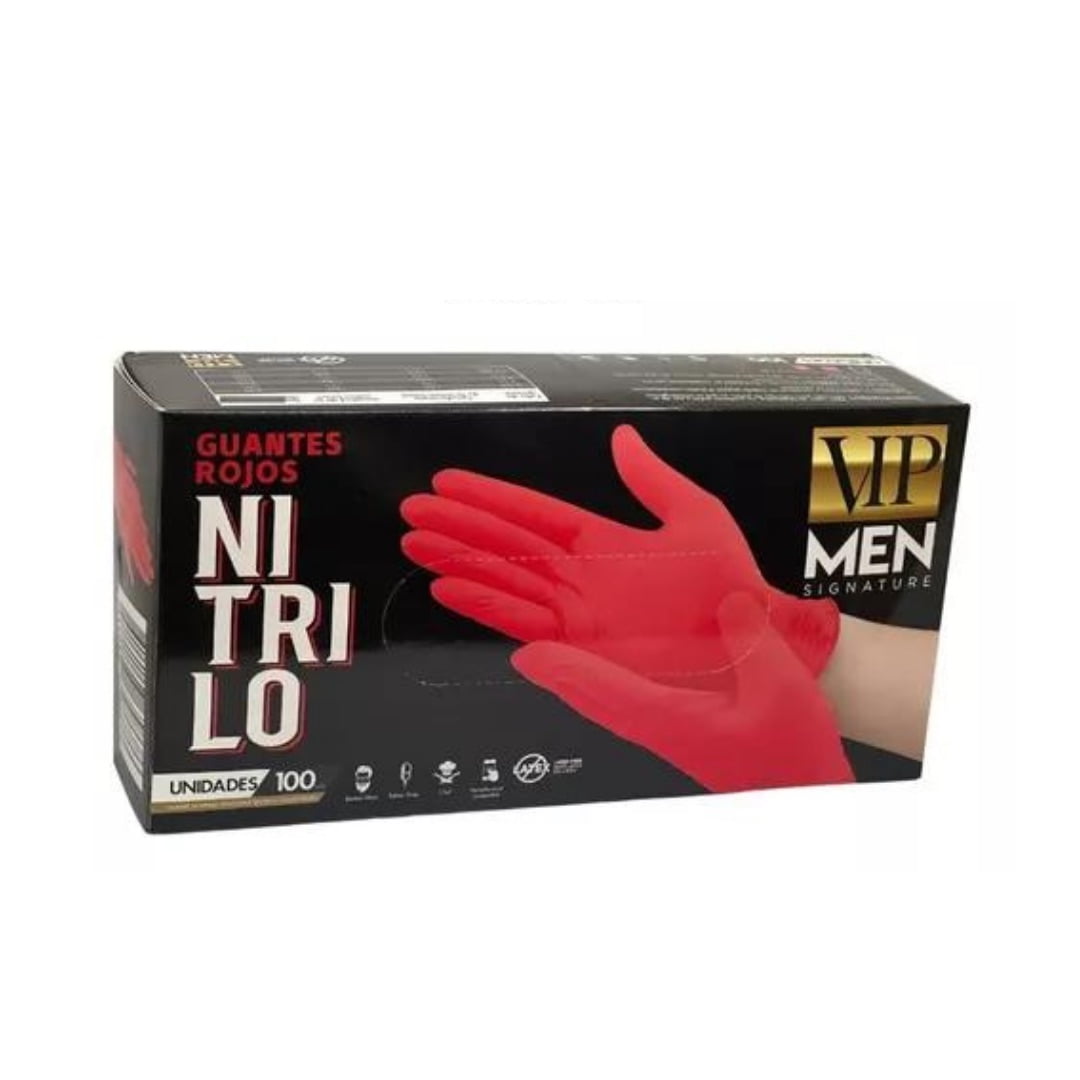 Guantes de Nitrilo 100 Unidades Vipmen - Higiene Barbería