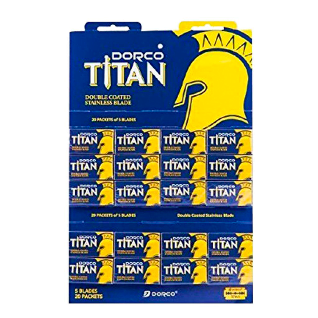 Hojillas Dorco Titán 200 Filos - Pack Profesional para Barbería