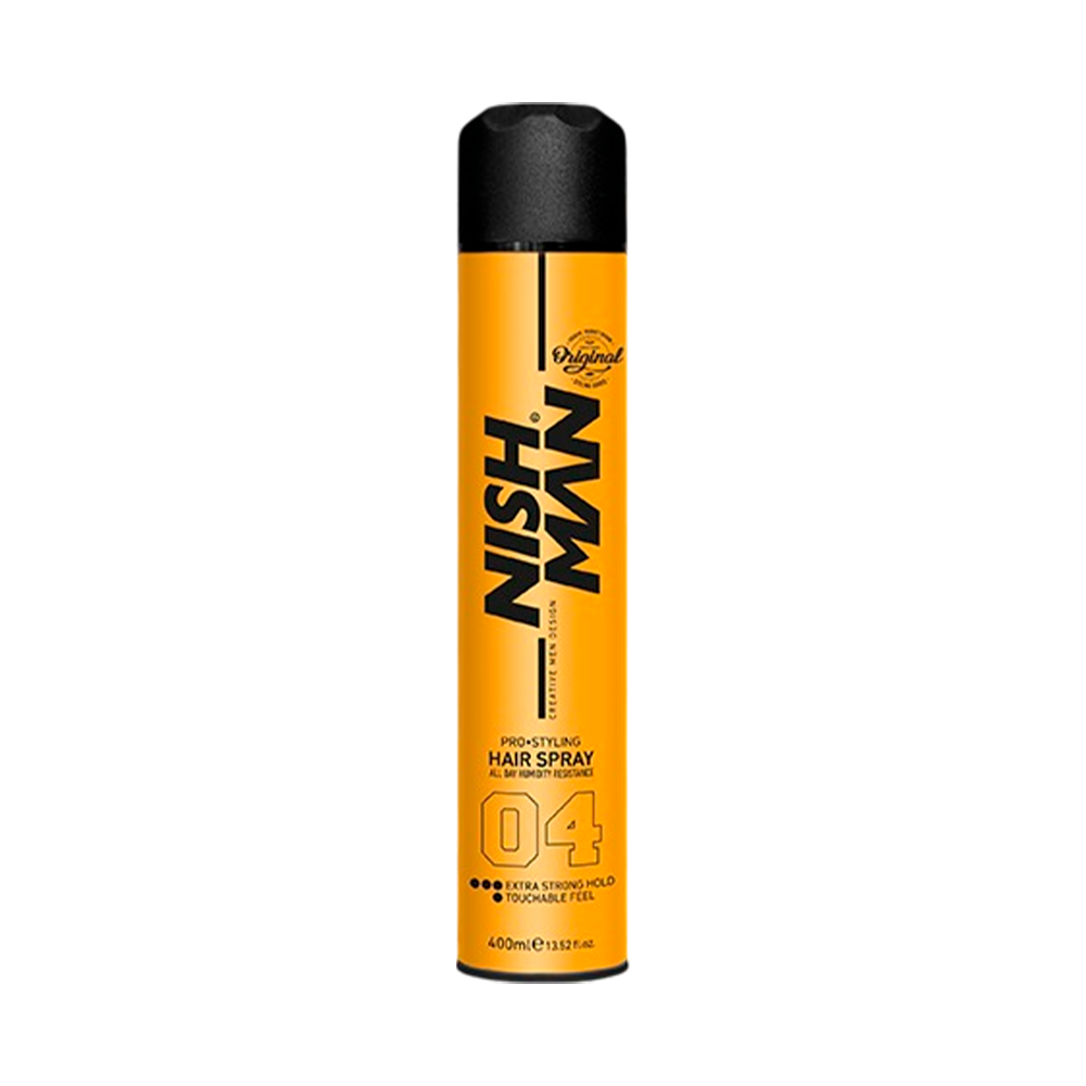 LACA HAIR SPRAY 04 EXTRA STRONG HOLD 400ML - NISHMAN