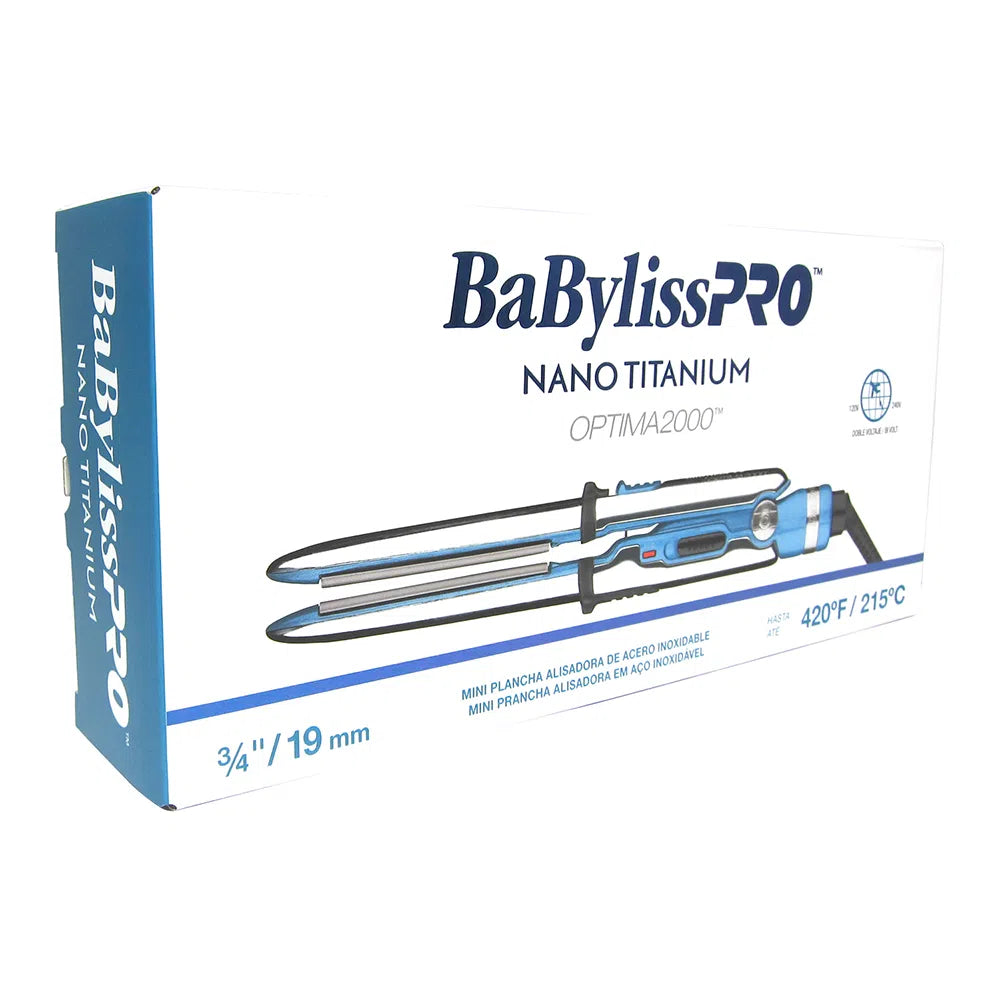 Mini Plancha Óptima 2000 BaBylissPRO - Nano Titanio para Viaje