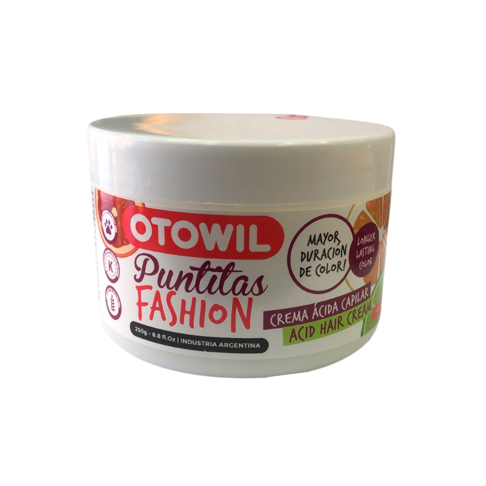 CREMA ÁCIDA CAPILAR PUNTITAS FASHION 250G – OTOWIL