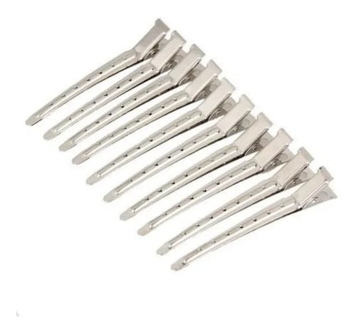 Pinzas de Metal para Barbería 12 Unidades - Seccionar y Sujetar