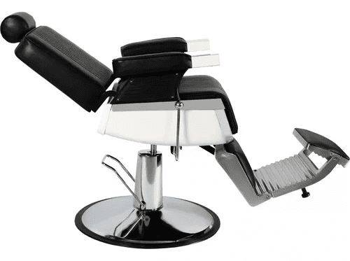 Sillón de Barbería Hercules Costura - Hidráulico 200kg Giro 360°