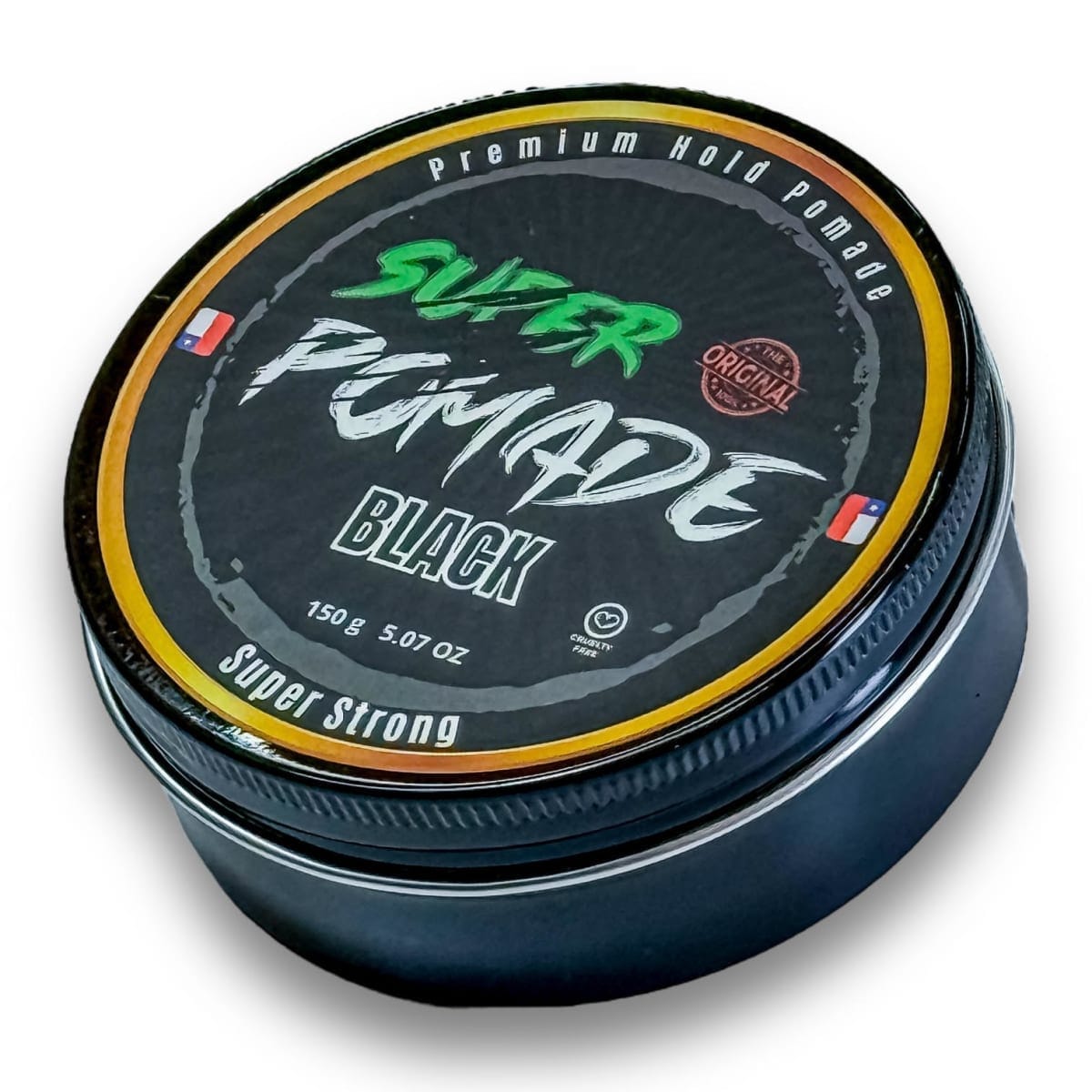 Cera Super Pomade Black 150ml - Fijación Súper Fuerte para Hombre