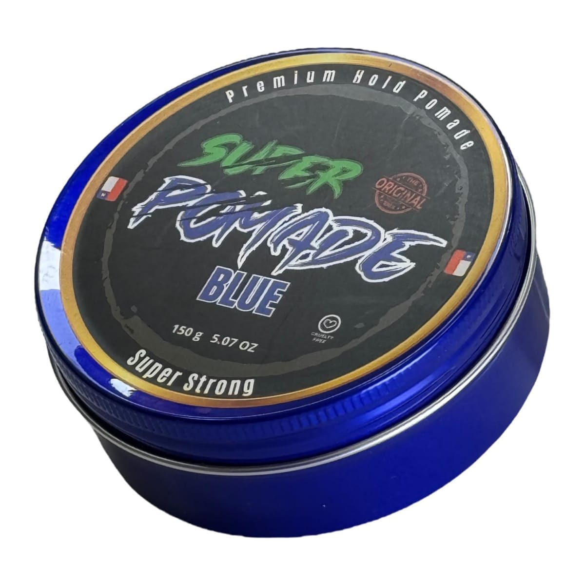 Cera Super Pomade Blue 150ml - Alta Fijación y Brillo Ajustable