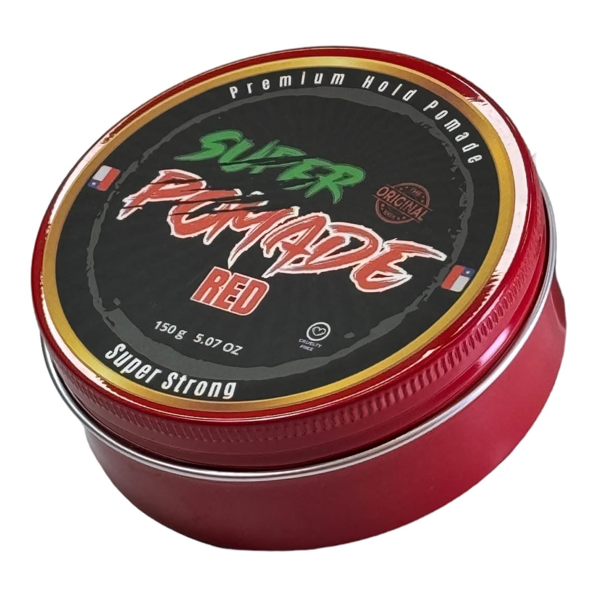 Cera Super Pomade Red 150ml - Fijación Súper Fuerte Control de Brillo