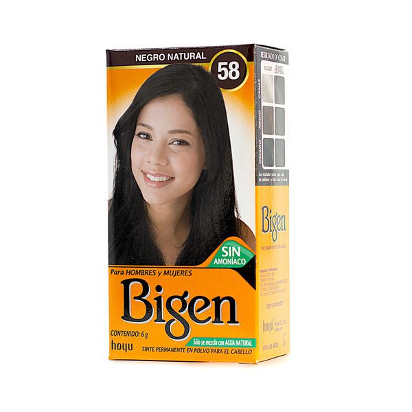 Tinte Bigen Permanente en Polvo Cobertura de Canas | tiendadelbarbero.cl