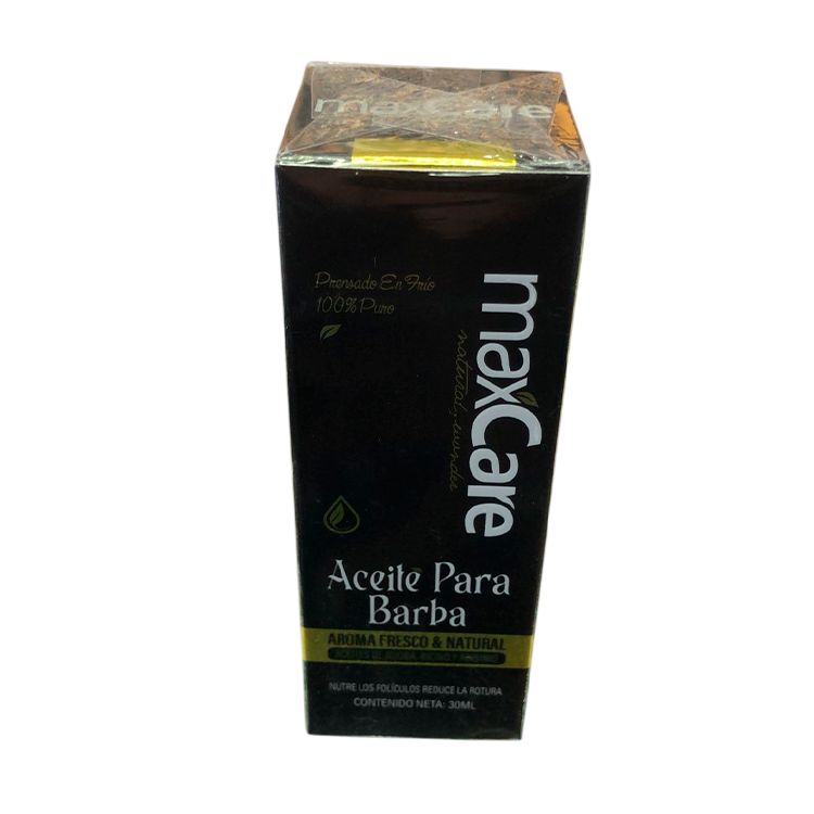 Aceite para barba MaxCare para hidratar y suavizar la barba
