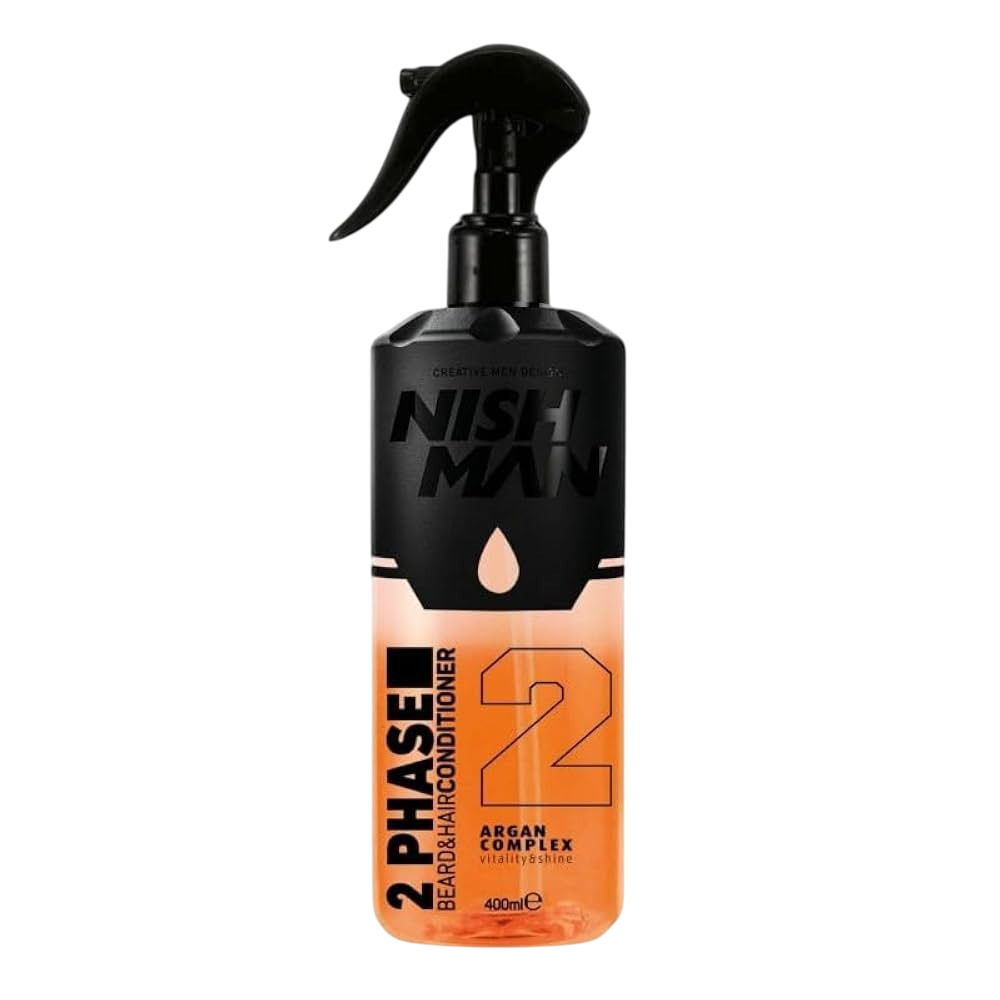 BIFÁSICO 2 ARGAN COMPLEX ACONDICIONADOR PARA BARBA Y CABELLO - NISHMAN