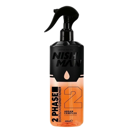 BIFÁSICO 2 ARGAN COMPLEX ACONDICIONADOR PARA BARBA Y CABELLO - NISHMAN