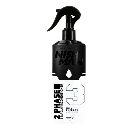 BIFÁSICO 3 MILK THERAPY ACONDICIONADOR PARA BARBA Y CABELLO - NISHMAN
