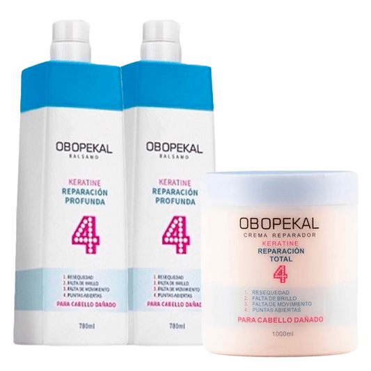 CREMA + SHAMPOO + ACONDICIONADOR TOTAL 4 - OBOPEKAL