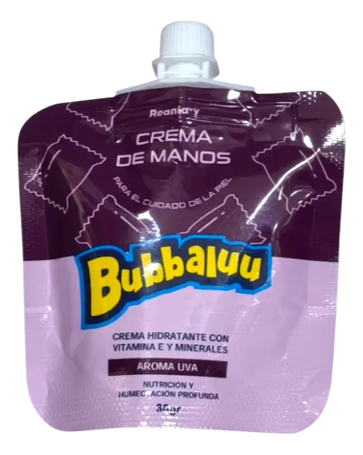CREMA HIDRATANTE BUBBALUU UVA - REANIA•Y