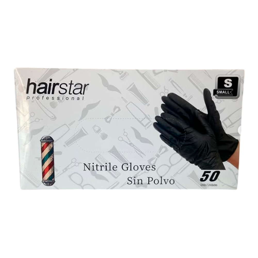 GUANTES DE NITRILO BLACK - HAIRSTAR