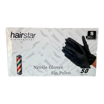 GUANTES DE NITRILO BLACK - HAIRSTAR