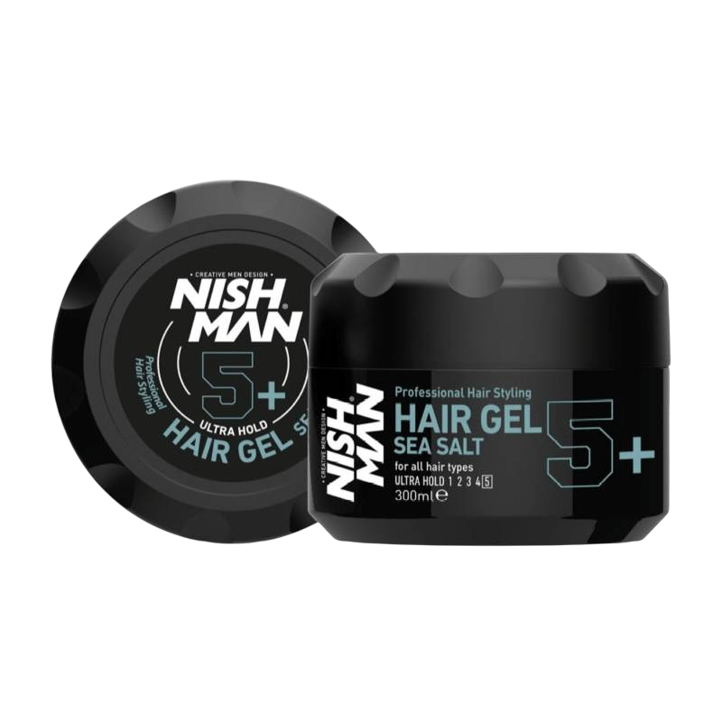 HAIR GEL SEA SALT 5+ 300ML - NISHMAN
