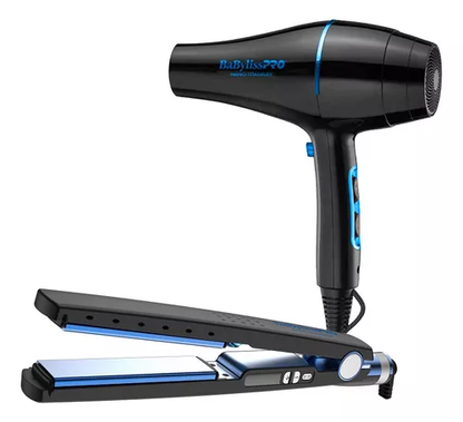 KIT PLANCHA 32MM Y 2000W NEGRO - BABYLISS PRO