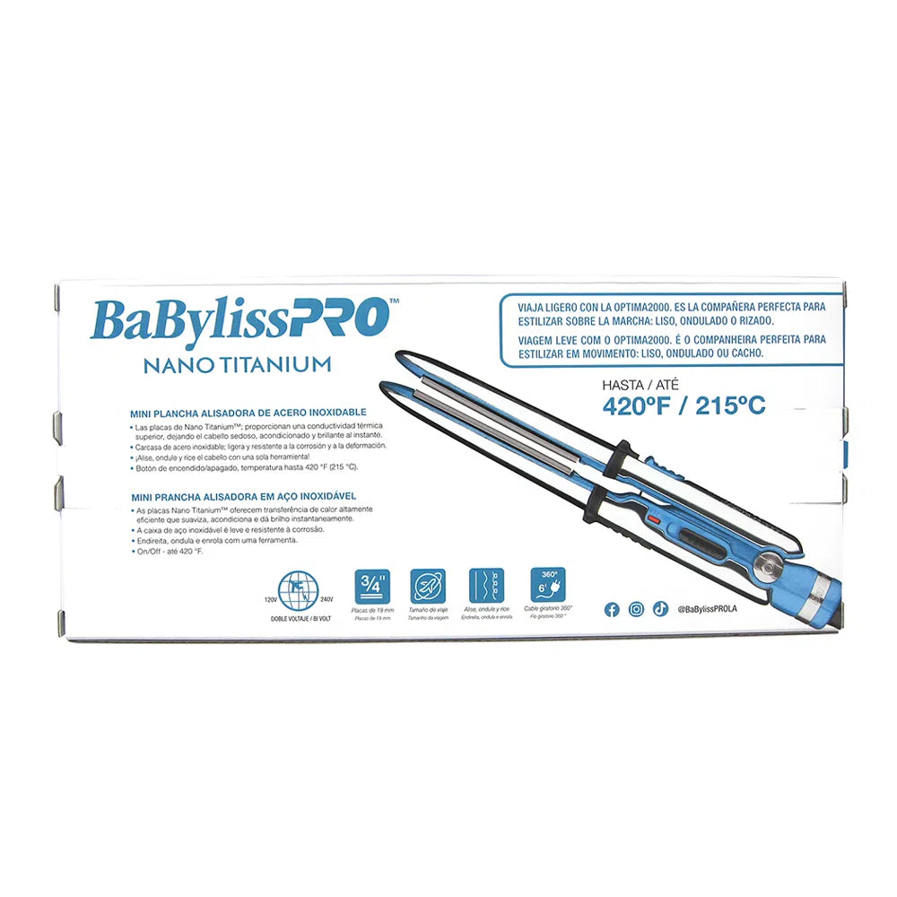 MINI PLANCHA OPTIMA 2000 - BABYLISSPRO