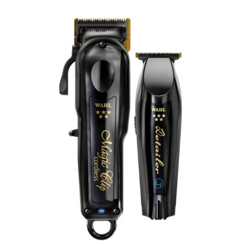 KIT BLACK CLIPPER MAGIC CLIP + TRIMMER DETAILERLI - WAHL