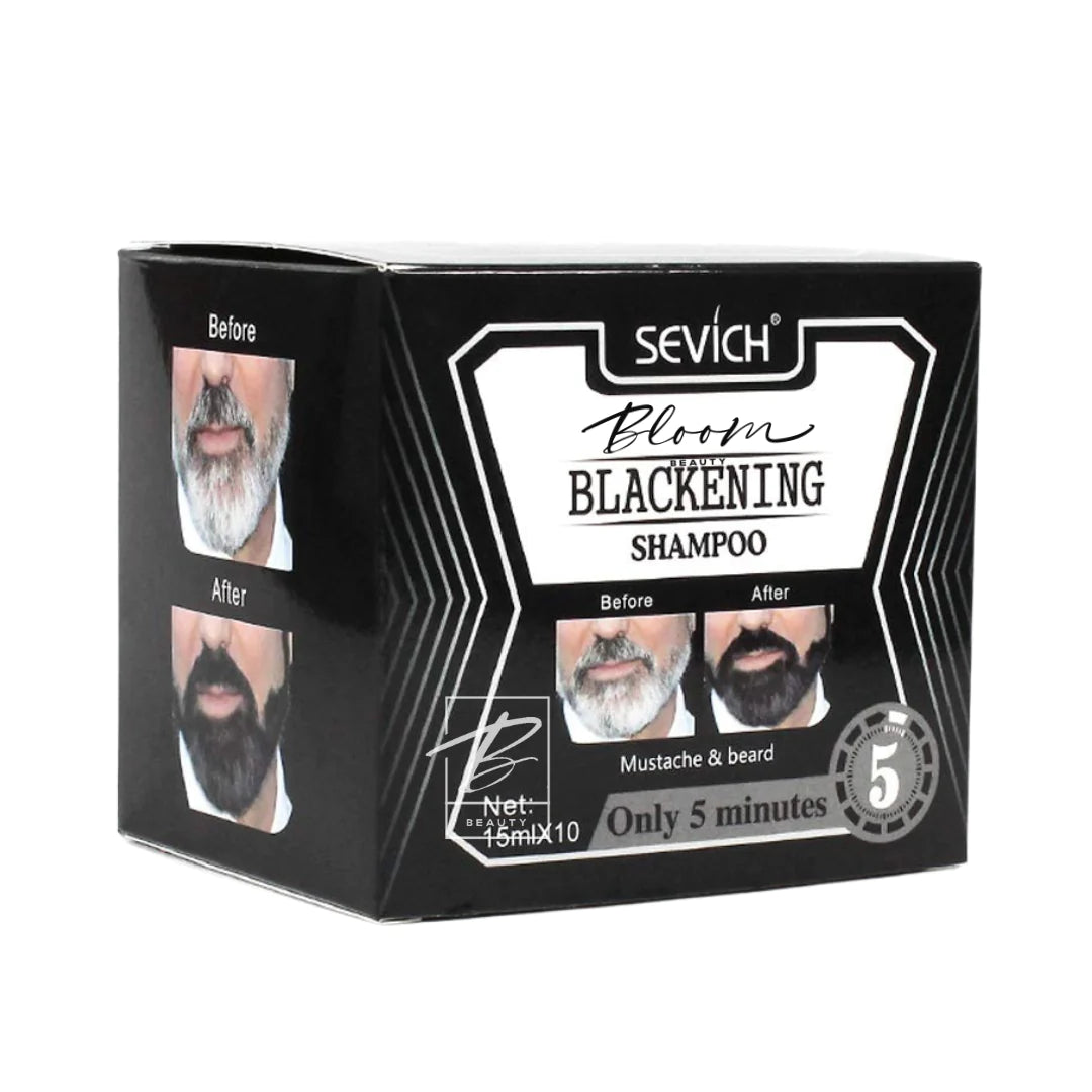 SHAMPOO COLOR NEGRO PARA BARBA Y BIGOTE - SEVICH