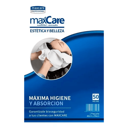 TOALLAS DESECHABLES PARA CABELLO 50 UND - MAXCARE