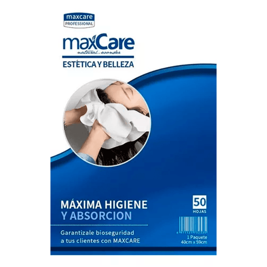 TOALLAS DESECHABLES PARA CABELLO 50 UND - MAXCARE