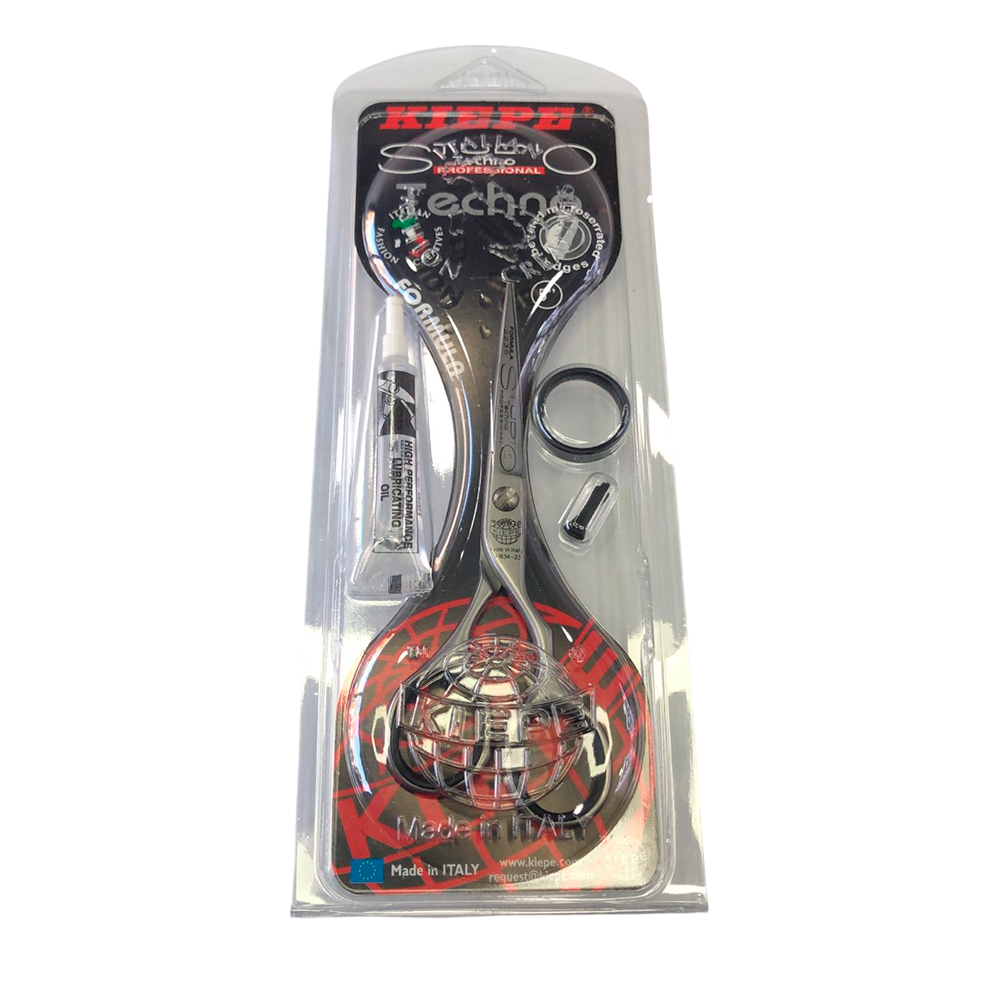 Tijera Kiepe Studio Techno 5" Microdentada Profesional para Barbería | tiendadelbarbero.net