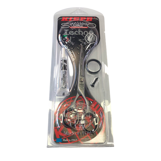 Tijera Kiepe Studio Techno 5" Microdentada Profesional para Barbería | tiendadelbarbero.net
