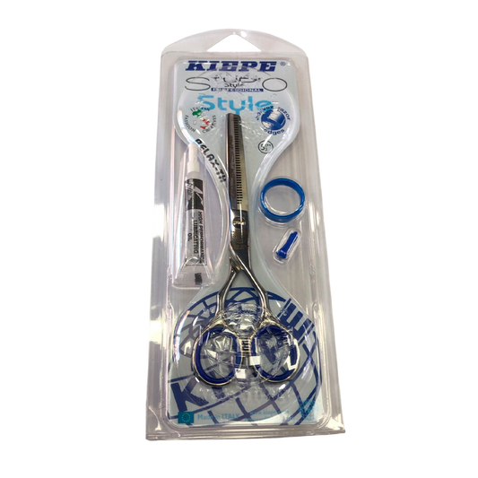 Tijera Entresacadora Kiepe Studio Relax 5.5" Texturizado Profesional | tiendadelbarbero.net