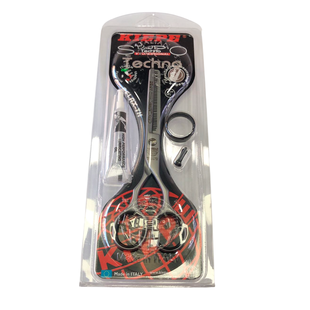 Tijera Entresacadora Kiepe Studio Techno 5" Acero Inoxidable | tiendadelbarbero.net