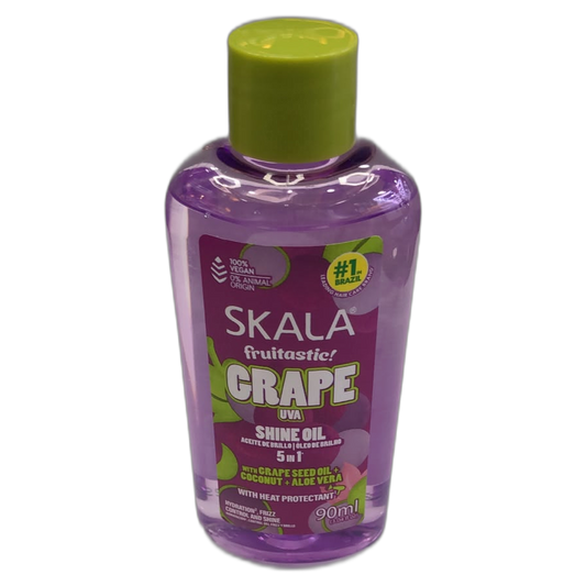 Aceite finalizador Skala Grape (uva) 90ml anti-frizz, brillo y protección térmica
