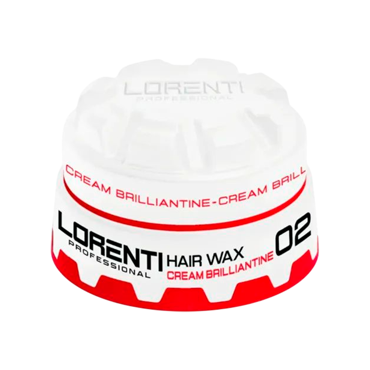 Cera Lorenti 02 crema brillante para cabello, fijación firme base agua 150ml