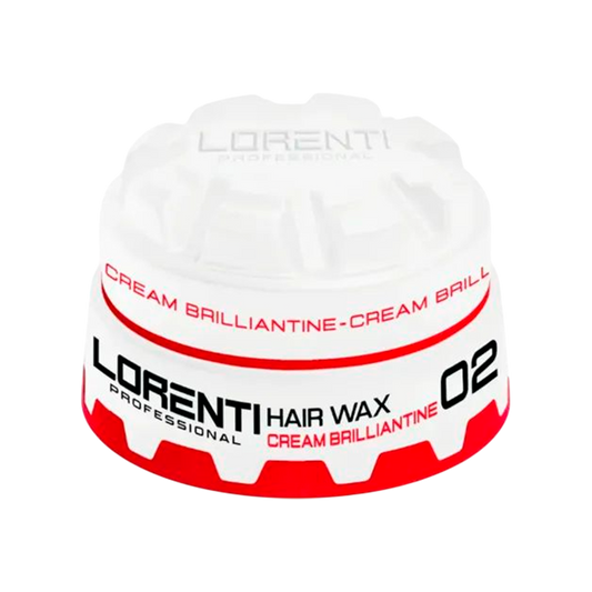 Cera Lorenti 02 crema brillante para cabello, fijación firme base agua 150ml