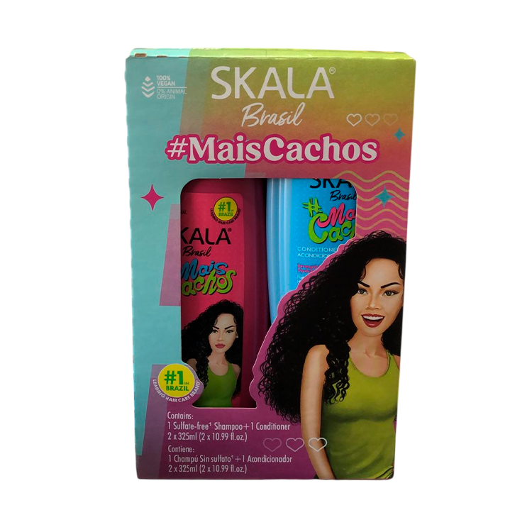 Kit Skala Mais Cachos shampoo y acondicionador para cabello rizado