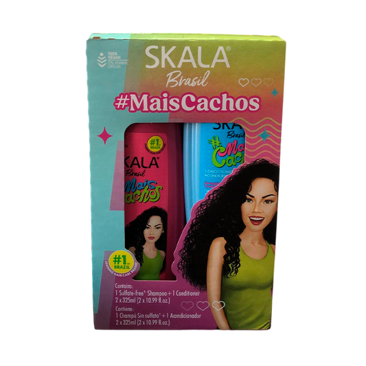Kit Skala Mais Cachos shampoo y acondicionador para cabello rizado